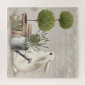 Moderne  tuinbouwpuzzel legpuzzel (Horizontaal)