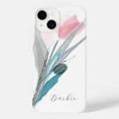 Moderne Tulip-Waterverf Case-Mate iPhone Case (Achterkant)