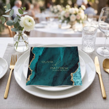 Moderne Turquoise Agaat Bruiloft