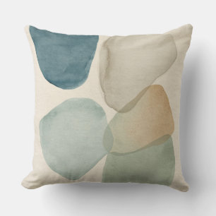 Moderne Turquoise Blauwe Salie Groene Abstracte Kl Kussen