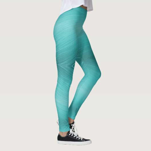 Moderne Turquoise Leggings (Rechts)