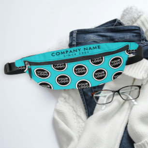 Moderne Turquoise Promotionnels Société Logo Motif