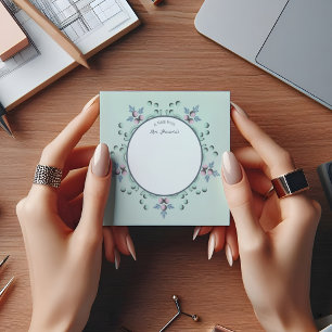 Moderne turquoise Roze Bloemen Mandala Doodles Post-it® Notes