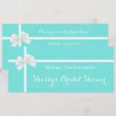 Moderne Turquoise Vrijgezellenfeesten Doos met Boo Kaart (Voorkant / Achterkant)