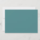 Moderne Turquoise Waterverf Mosagiet BarefootBride Save The Date (Achterkant)