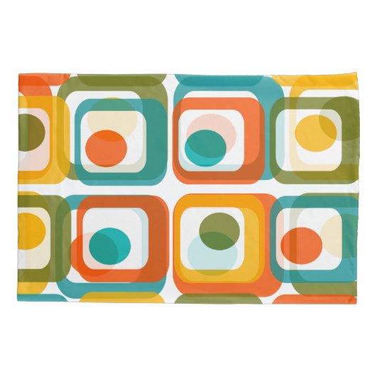 Moderne tussenliggende rechthoeken kussensloop (Achterkant)