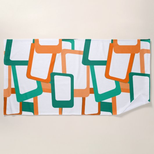 Moderne tussenliggende rechthoeken strandlaken (Voorkant)