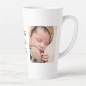 Moderne twee foto | U maakt ons leven compleet Latte Mok (Rechts)