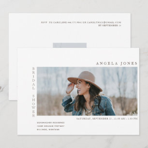 Moderne tweeslachtige uitnodiging van het Bridal W