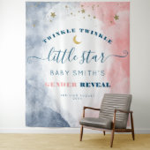 Moderne Twinkle Twinkle Geslacht Reveal Achtergron Wandkleed (In situ)