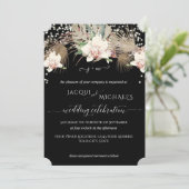 Moderne Twinkle Witte Orchidee Bloemige BOHO Tropi Kaart (Staand voorkant)