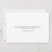 Moderne Type Calligrafie Script Overlay Foto Save The Date (Achterkant)