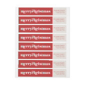 Moderne Typografie Aangepast kerstfeest (Vel)