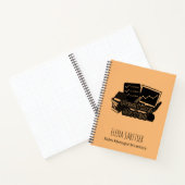 Moderne Typografie Aangepaste naam Meeting Notes Notitieboek (Binnen)