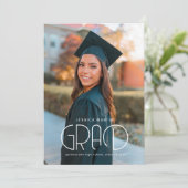 Moderne Typografie Aankondiging Afstuderen foto's (Staand voorkant)