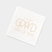 Moderne Typografie Afstudeerfeest servetten (Links)