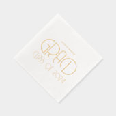 Moderne Typografie Afstudeerfeest servetten (Rechts)