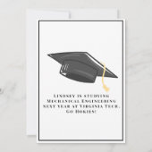 Moderne Typografie Afstuderen Foto Bedankkaart (Achterkant)