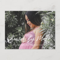 Moderne typografie Baby shower per mail foto