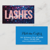 Moderne Typografie Beauty Make-up Artiest Lashes Visitekaartje (Voorkant / Achterkant)
