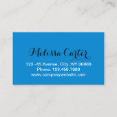 Moderne Typografie Beauty Make-up Artiest Lashes Visitekaartje (Achterkant)