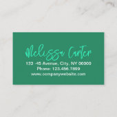 Moderne Typografie Beauty Make-up Artiest Lashes Visitekaartje (Achterkant)