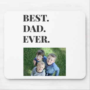 Moderne typografie Beste vader ooit Kinder foto Muismat