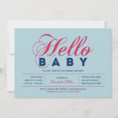 Moderne Typografie Boy Baby shower, Sprinkle Kaart (Voorkant)