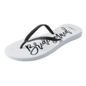 Moderne Typografie "Bruidsmeisje" Teenslippers (Schuin)