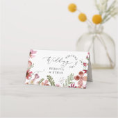 Moderne Typografie Bruiloft Plaats Kaart (Achterkant)