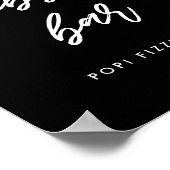 Moderne typografie Bubble bruiloft bord Poster (Hoek)