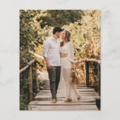 Moderne Typografie Budget Foto Opslaan De Datum Flyer (Achterkant)