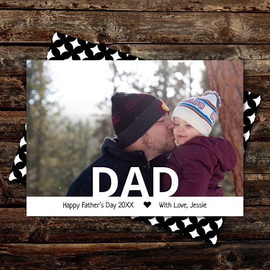 Moderne Typografie "DAD" Foto Vaderdag