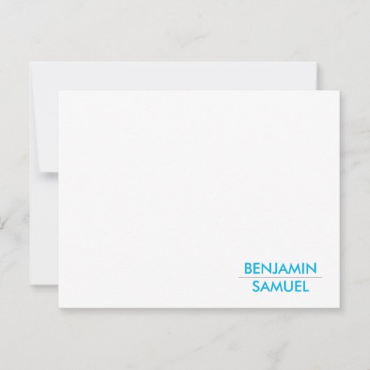 Moderne typografie Dank u wel de balk Mitzvah RSVP Kaartje (Voorkant)