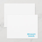 Moderne typografie Dank u wel de balk Mitzvah RSVP Kaartje (Voorkant / Achterkant)