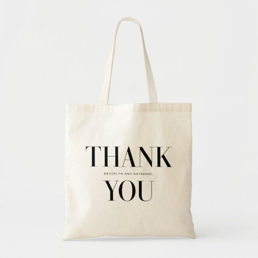 Moderne typografie Dikke bedankt Tote Bag (Voorkant)