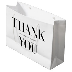 Moderne typografie dikke bedanktas groot cadeauzakje