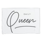 Moderne typografie elegant koningenkoningkussen ho kussensloop (Voorkant-Rechts)