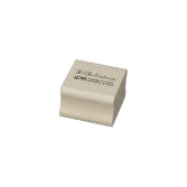 Moderne Typografie Familienaam & Retouradres Rubberstempel (Stempel)