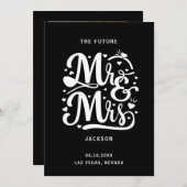 Moderne Typografie Foto Wedding Save The Date (Voorkant / Achterkant)