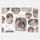 Moderne typografie fotocollage Kerstmis Inpakpapier Vel (Voorkant 2)