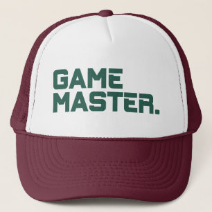 Moderne Typografie Game Master Heren Trucker Pet