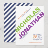 Moderne Typografie Gay Wedding bewaart de datumkaa Save The Date (Voorkant / Achterkant)