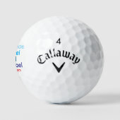Moderne Typografie Golfers Naam Golfballen (Logo)