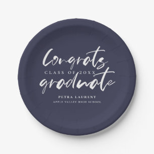 Moderne Typografie Graduation Party Papieren Bordje