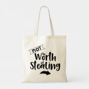 Moderne typografie grappige citaten tote bag