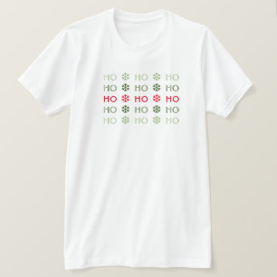 Moderne typografie Herhaal kerstfeestdag T-shirt