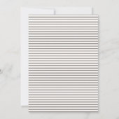 Moderne typografie huwelijk uitgesteld bewaar de d save the date (Achterkant)