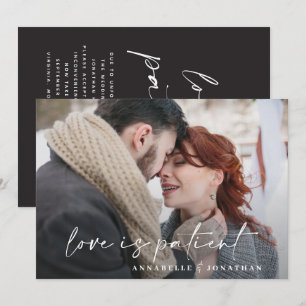 Moderne typografie huwelijk uitgesteld save the da date