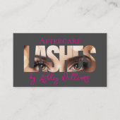 Moderne typografie "LASHES" door nazorg Visitekaartje (Voorkant)